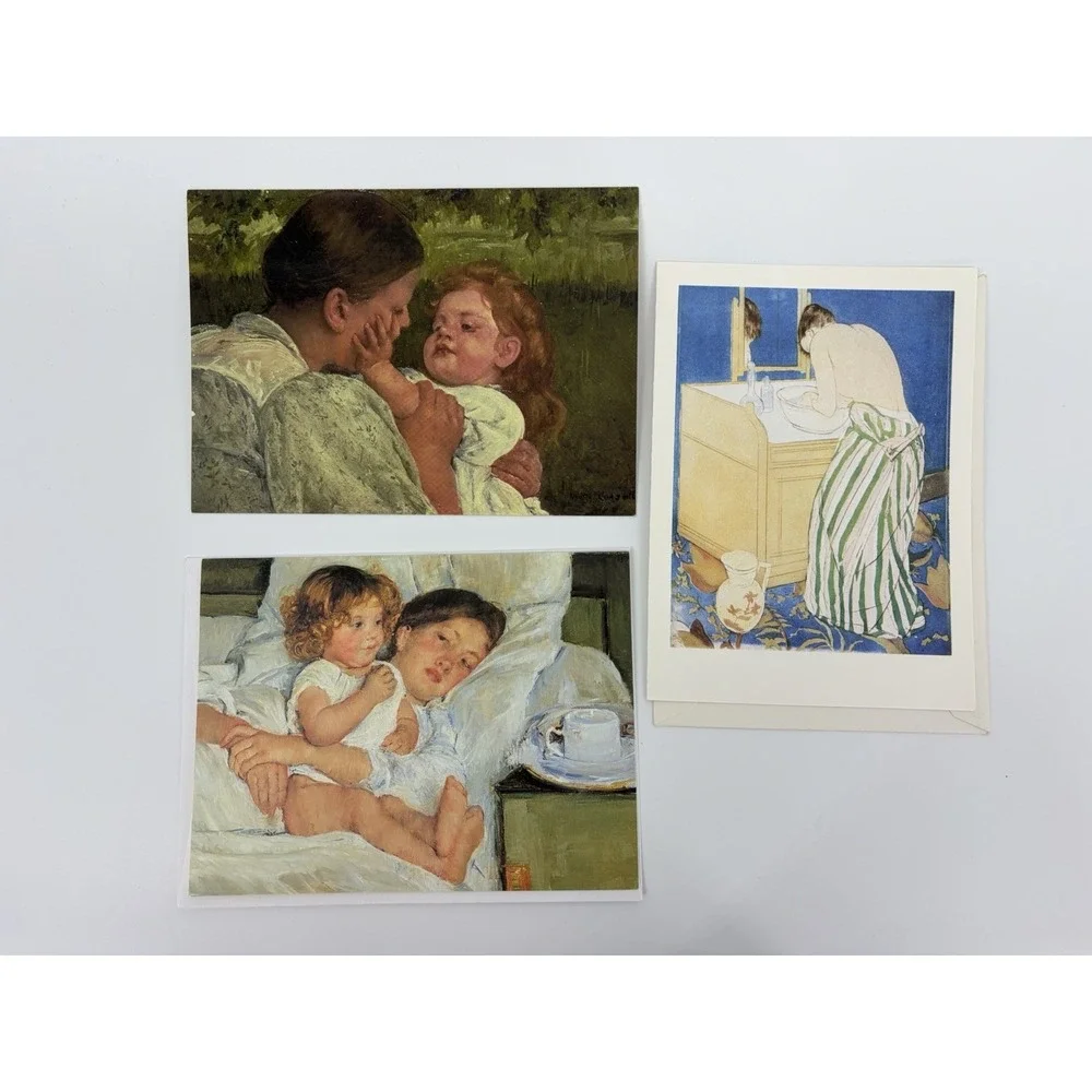 Mary Cassatt Blank Inside Greeting Note Cards and Envelopes Lot of 11 Cards